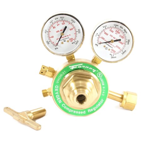 Forney 450 Series Oxygen Regulator, 2-1/2 in Side Mount 87100